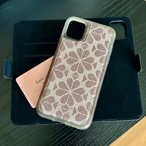 kate spade pink floral jacquard iPhone Case and magnetic wallet
